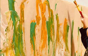 Pennelli, colori, arte bambini Milano